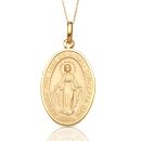 9ct Gold Miraculous Medal-J32