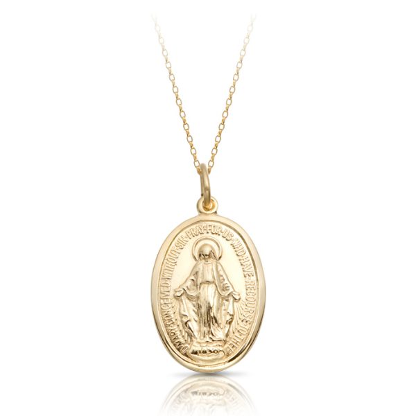 9ct Gold Miraculous Medal-MM12