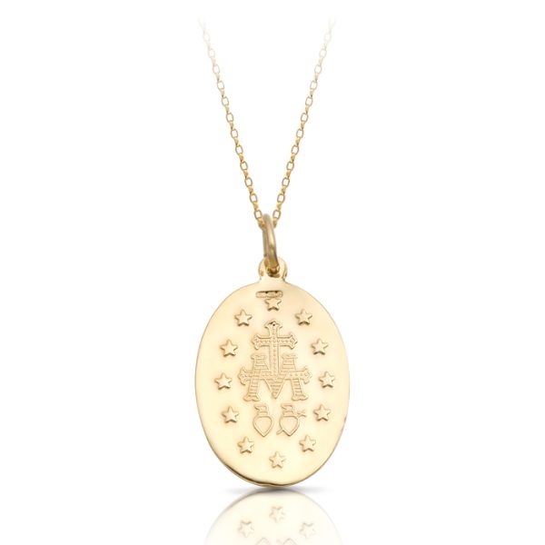 9ct Gold Miraculous Medal-MM12