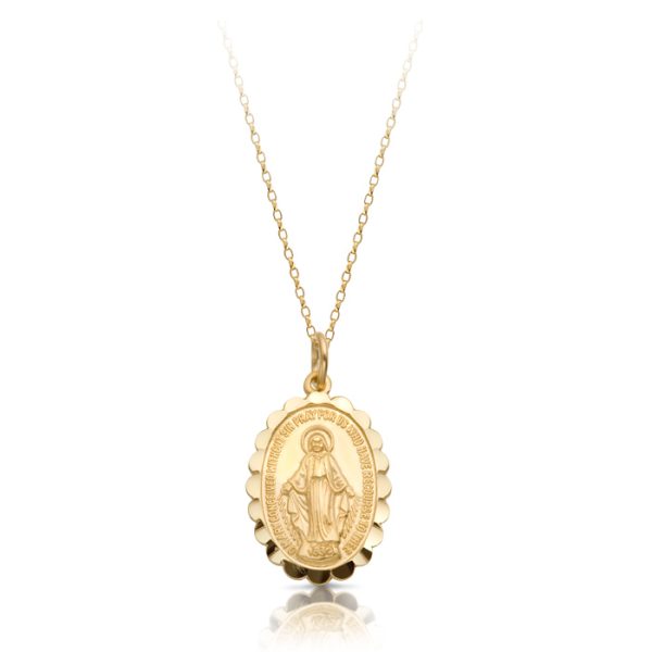9ct Gold Miraculous Medal-MM13