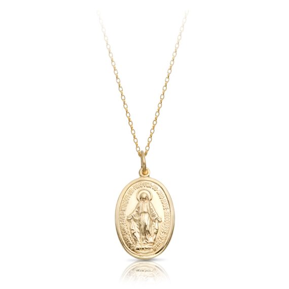 9ct Gold Miraculous Medal-MM14