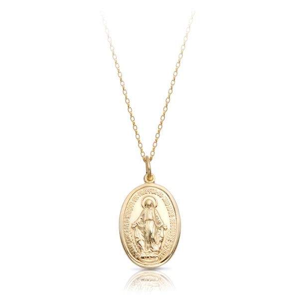 9ct Gold Miraculous Medal-MM14