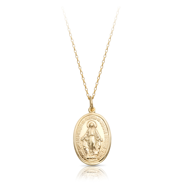 9ct Gold Miraculous Medal-MM14