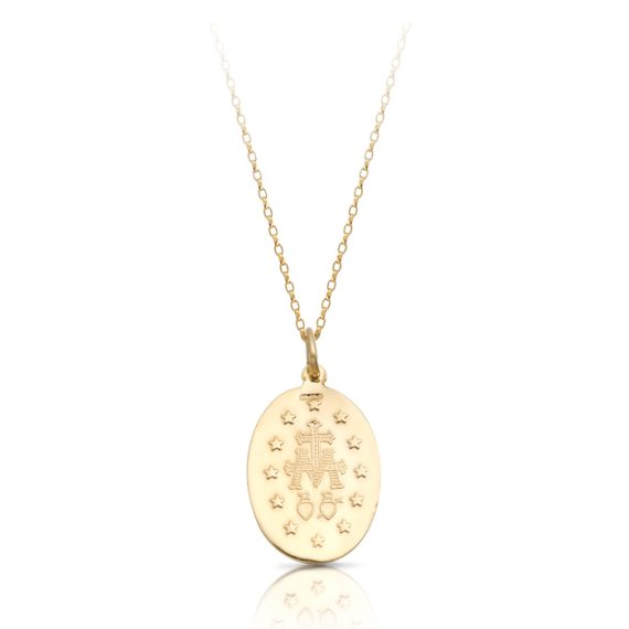 9ct Gold Miraculous Medal-MM14