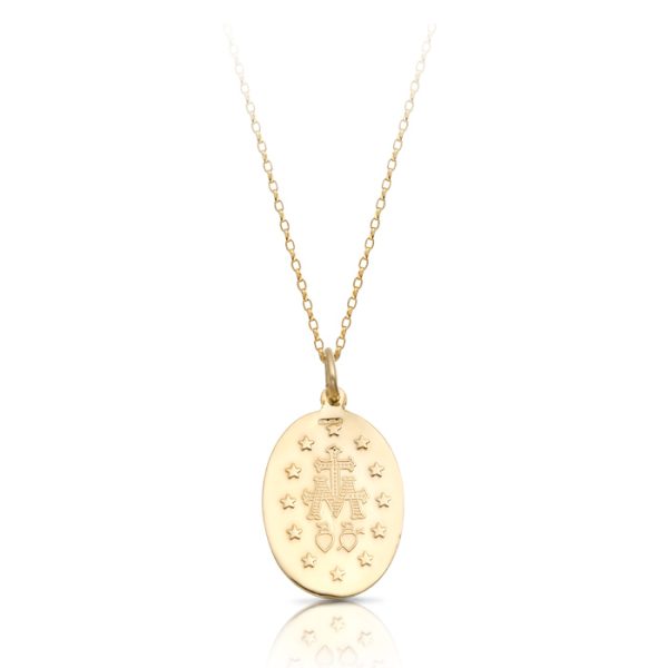 9ct Gold Miraculous Medal-MM14
