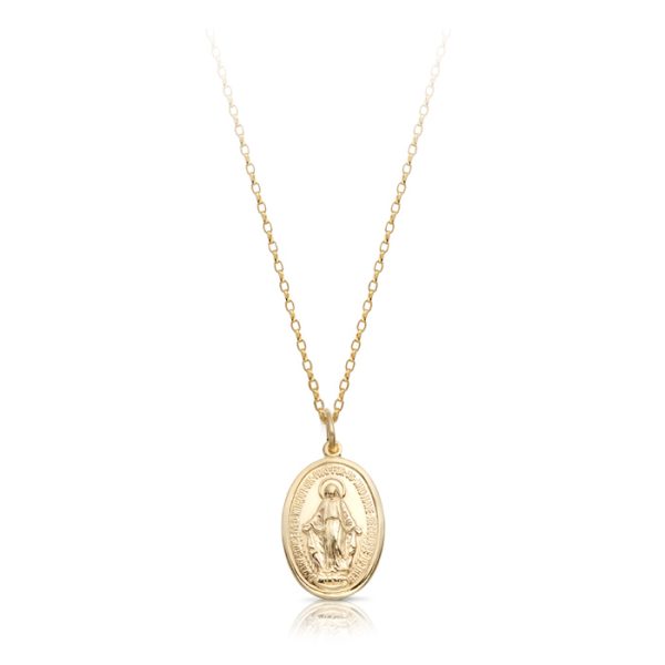 9ct Gold Miraculous Medal-MM15