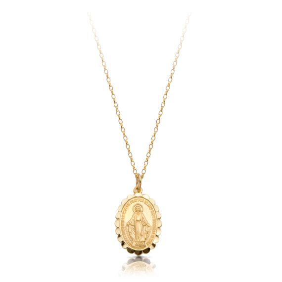 9ct Gold Miraculous Medal-MM16