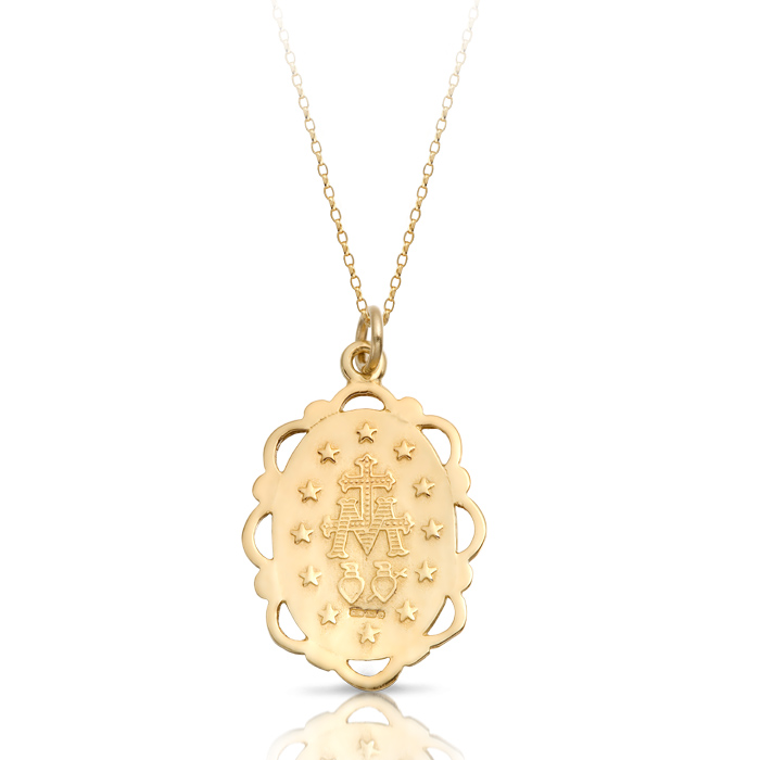 9ct Gold Miraculous Medal-MM18