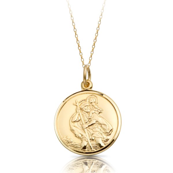 9ct Gold St Christopher Medal-ST3