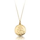 9ct Gold St Christopher Medal-ST4