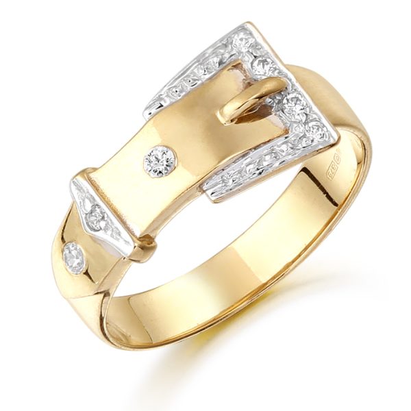 9ct Gold Buckle Ring - D53