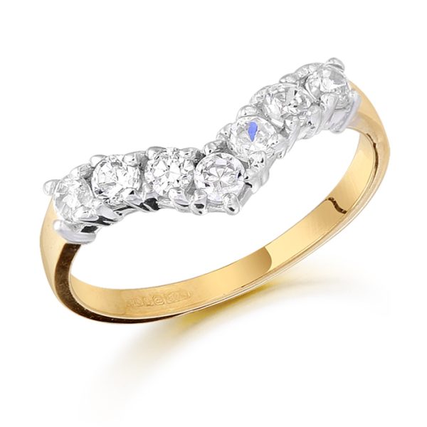 9ct Gold Wish Bone Ring - D6