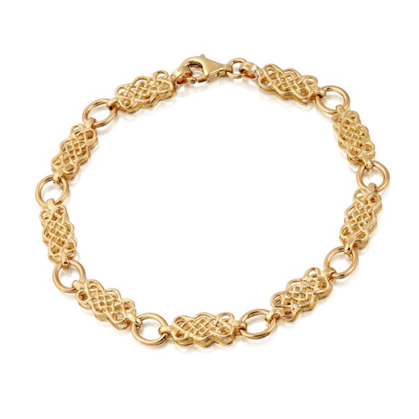 9ct Gold Celtic Bracelet-B01