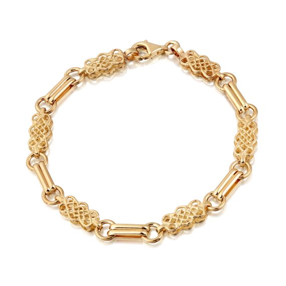 9ct Gold Celtic Bracelet-B02