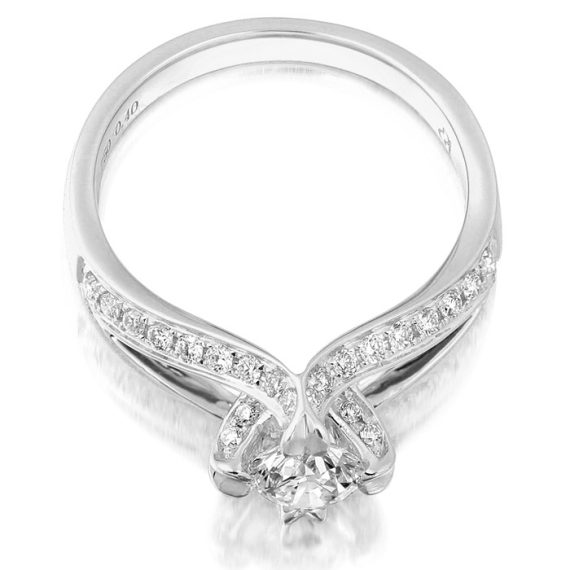 Diamond Engagement Ring-DPL432W