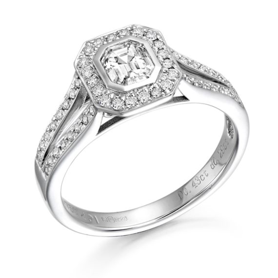 Diamond Engagement Ring-DPL541W