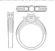Diamond Engagement Ring-DPL476