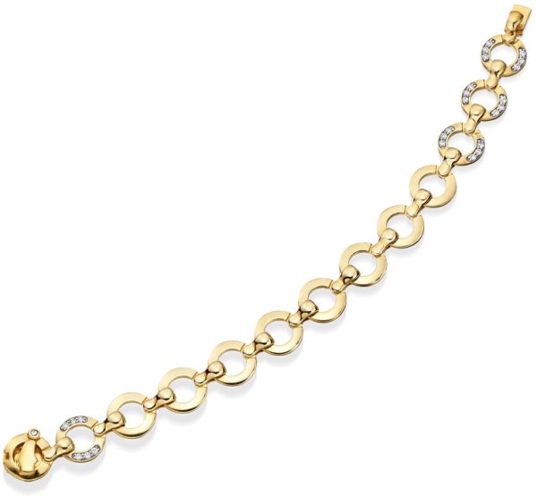 9ct Gold CZ Bracelet - B1