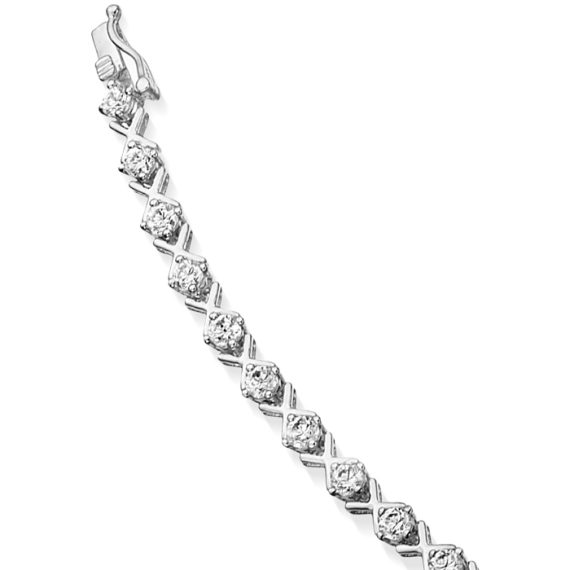 9ct Gold CZ Bracelet - B21W