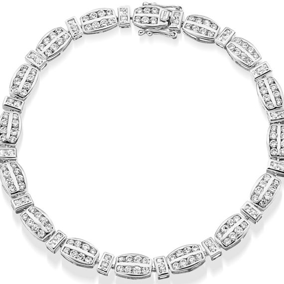 9ct Gold CZ Bracelet - B26W