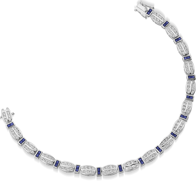 9ct Gold CZ Bracelet - B26SW