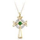 9ct Gold Celtic Cross - C01