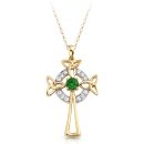 9ct Gold Celtic Cross - C01