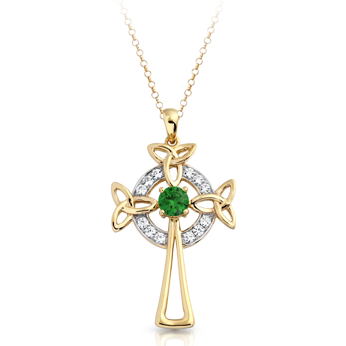 9ct Gold Celtic Cross - C01