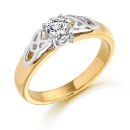 18ct Gold Diamond Celtic Ring-DPL498