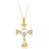 9K Gold Claddagh Cross-C03