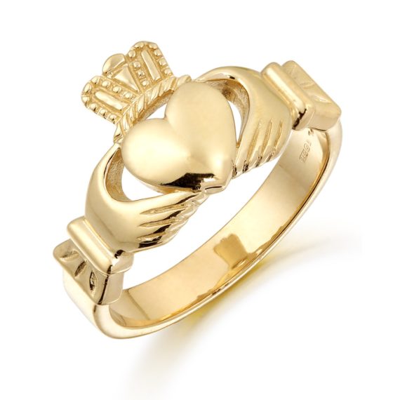 9ct Gold Claddagh Ring-135A