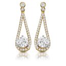 9ct Gold Allure CZ Earrings-E296