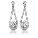 9ct Gold Allure CZ Earrings-E296W