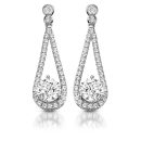 9ct Gold Allure CZ Earrings-E296W