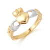 9K Gold Claddagh Ring-CL12