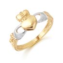 9K Gold Claddagh Ring-CL12