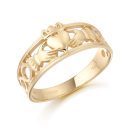9K Gold Claddagh Ring-CL19