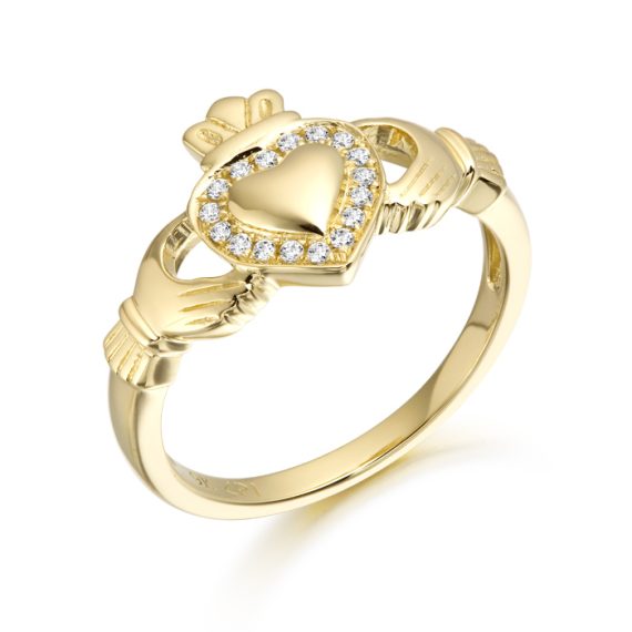 9ct Gold Claddagh Ring - CL32