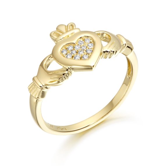 9ct Gold Claddagh Ring - CL33