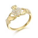 9ct Gold Claddagh Ring - CL39
