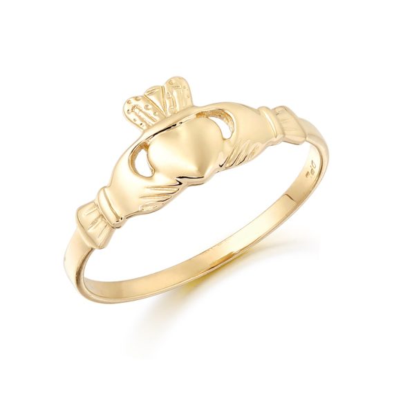 9ct Gold Claddagh Ring-CL1