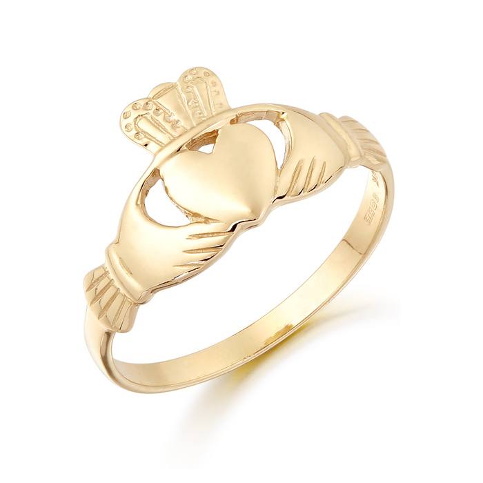 9ct Gold Claddagh Ring – CL4 – DPL International