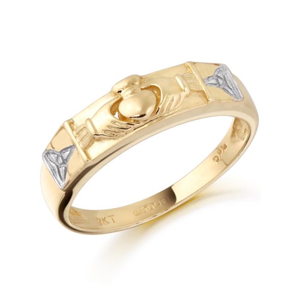 9ct Gold Claddagh Wedding Band-CL14