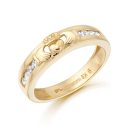 9ct Gold Claddagh Wedding Band-CL27