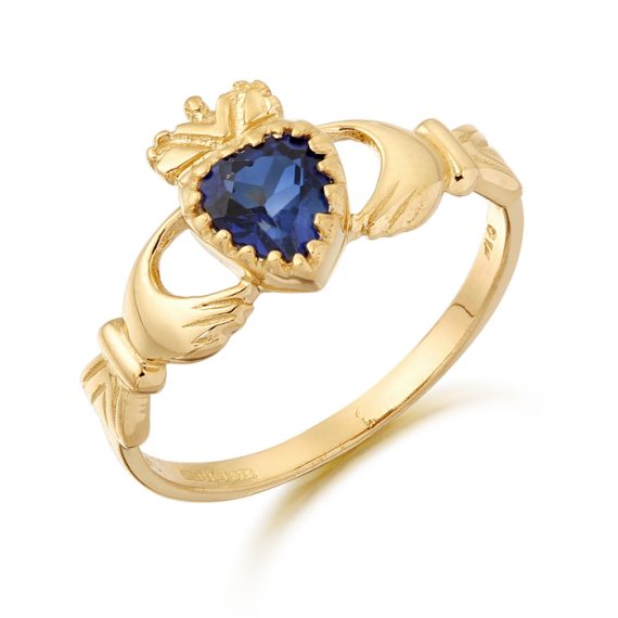 9ct Gold Claddagh Ring - D35S