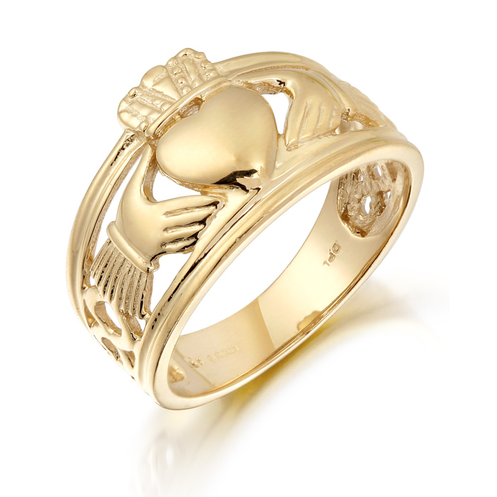 9ct Gold Claddagh Ring137A DPL International