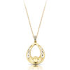 9ct Gold Claddagh Pendant-P031