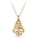 9ct Gold Claddagh Pendant-P33