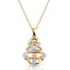 9ct Gold Claddagh Pendant-P33CZ