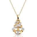 9ct Gold Claddagh Pendant-P33CZ